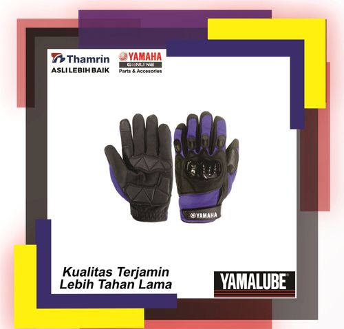 accessory YAMAHA GLOVE M02 BLUE / SARUNG TANGAN YAMAHA - XL